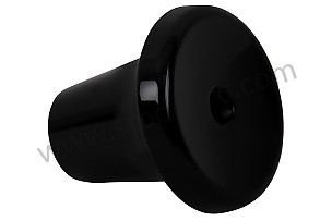 Mid Sized Dash Knob, Satin Finish With Hole For Insert Pin. 911 912 1965-1968  (SIC55282121BLK)