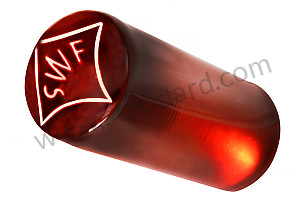 Turn Signal Stalk Knob, Translucent Red Swf For 356 Pre-A  (NLA62RED)