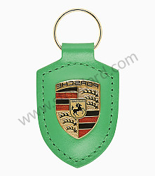 Python Green Crest Keyring GREEN / GREEN (VERT) / LEATHER (WAP0500330NWSA)