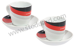 DUO COLLECTOR ESPRESSO CUPS N&Acirc;&deg;6 MOTORSPORT - WHITE / RED / BLACK  (WAP0504050NMSE)