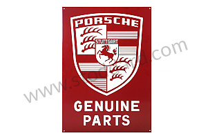 Genuine Parts Sign. Thick Heavy Enameled Steel. Measures 40 X 60cm  (SICSIGN1)