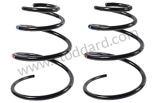 PAIR OF SPRINGS MARKED RAPESEED YELLOW AND BLUE / Up to serial number 985S7 00085 / 985U7 01649 (99734353183504)