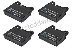 1 set of brake pads for disk brake  (91135295007)