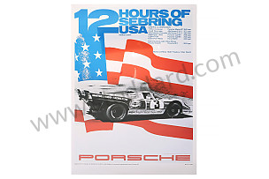 POSTER 12 HOURS OF SEBRING 1971 70 X 50 CENTIMETRE (99A001020079)
