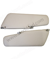 Cross Pattern Sun Visors, Set Of Two, For 356B T6 And 356C Coupe Models PAIR (NLA73130106)