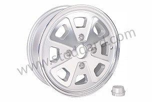 Maxilite Fuchs 914-4 2.0 Liter Wheel 15 X 5.5-Inch 91436101101 ET 35 MM / SILVER / SILVER / 5.5 X 15 INCHES (91436101101SIC)
