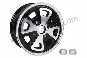 BABYFUCHS RIM WITH TUV APPROVAL ET 35 MM / NOIR ET ALU / NOIR ET ALU / 5.5 X 15 INCHES (99A001024496)