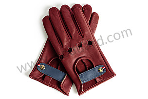 RED LEATHER DRIVING GLOVES - THE REDLINE LEATHER / L (99A001026987)