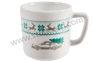 CHRISTMAS ESPRESSO CUP GREEN/GREY  (WAP0500030PESC)