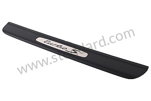 SCUFF PLATE Left-hand drive / black / black (A03) / Lacquer / OPTION: SPECIAL MODEL TURBO S (Option code: M092) (99655130307A03)