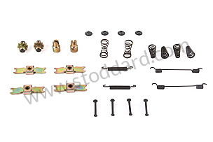 FIXING KIT FOR COMPLETE HANDBRAKE LINING, 911 65-89 + 930 75-77  (99A000103264)