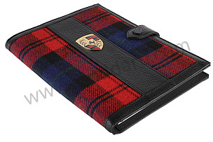 TARTAN DOCUMENT HOLDER WITH NOTEPAD LEATHER (PCG48091100)