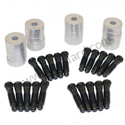 12mm Wheel Spacers with Bull Nosed Studs, Set of 20 for 356 356A 356B from Willhoit Restoration.  (35639890200)