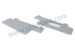 Sun Visor Set (left And Right With Pivots) 911 912 Coupe 1965-67  (SIC73130121)