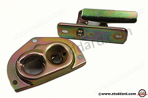 Front Trunk Lid Latch And Lock Set. Yellow Zinc Finish For 911 912 1969-1973  (SIC51105121SET)