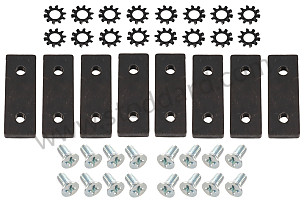 Targa Top Restoration Kit Includes 8 Threaded Plates, 16 Screws And Star Washers.  (SIC565700KIT)