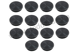 Door Plug Set (14 Pieces) With Correct Thumbprint Molding. For 911 912 1965-1973  (99970304050SET)