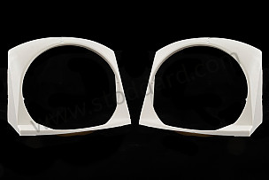 Headlight Surround Bezels, Pair, White, For 914 1970-1972 PAIR / WHITE / WHITE (91475022511WHT)