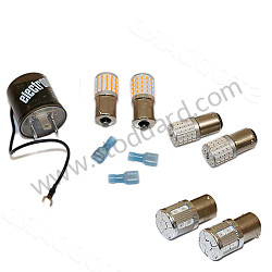Complete LED 6V Exterior Light Set For USA (white front turn signals/red rears) 356A T1 6 VOLT / for UNITED STATES OF AMERICA only (VIN90110206)