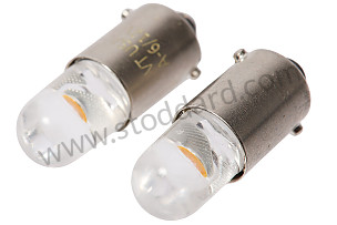 LED 6V and 12V compatible Amber Bulbs for 356B T5 / 356C Parking Light (Sold As Pairs) LED (VIN90113306)