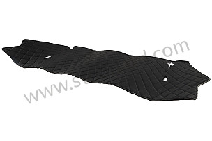 Engine Compartment Sound Pad - Custom Leather With Diamond Stitching. 911 912 1965-1977  (SIC556894BLK)