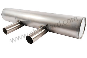 Sport Muffler, Stainless Steel For 914 1.7 And 1.8, Twin Outlets  (SIC251053SPT)