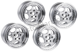 LOOK 3-PIECE WHEEL KIT 8 X 18 ET 55 FRONT / 10 X 18 ET 61  (99A001041623)