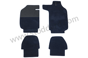 VERY HIGH QUALITY FLOOR MATS (AS MANUFACTURED AT THE TIME) SET OF 4 / MIDNIGHT BLUE / MIDNIGHT BLUE (99A001050267)