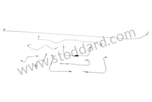 Brake Line Kit, 10-Piece Precision Bent. Galvanized. 
911 912 1968 Only  (SIC35565010)