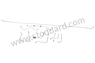 Brake Line Kit, 9-Piece Precision Pre-Bent.  Stainless Steel. 
911 912 1964-1967  (SIC35560010)