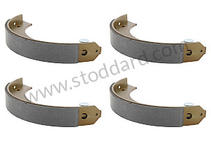 Emergency Brake Shoe Set. 25mm Wide With Pin. 911 / 912 1969-1989  (SIC35209709)
