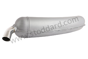 1-OUTLET STEEL FINAL MUFFLER WITH CHROME-PLATED EXHAUST OUTLET WITHOUT TIP AND HEAT SHIELD LIKE THE ORIGINAL PERIOD  (99A001054230)