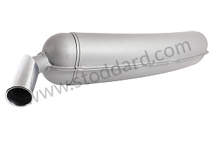 1-OUTLET STEEL FINAL MUFFLER WITH CHROME-PLATED EXHAUST OUTLET AND HEAT SHIELD LIKE THE ORIGINAL PERIOD  (99A001054231)