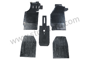 Complete Rubber Floor Mat Set For 911 912 1965-1968  (SIC551011205)