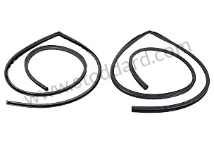 Door Seal Set, Left And Right. Concours Correct For All 356 Coupe.  (35652807SET)
