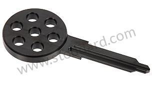 ENGRAVING KEY - 917 STYLE BLACK STEEL FOR 911 / 914 / 959 70-98 BLACK / BLACK / STEEL (99A001055258)