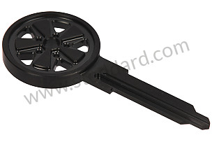 ENGRAVING KEY - FUCHS RIM STYLE BLACK STEEL FOR 911 / 914 / 959 70-98 BLACK / BLACK / STEEL (99A001055261)