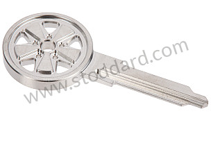 ENGRAVING KEY - RAW STEEL FUCHS RIM STYLE FOR 911 / 914 / 959 70-98 STEEL (99A001055262)