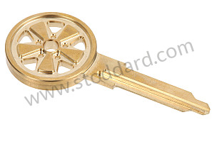 ENGRAVING KEY - FUCHS RIM STYLE BRASS GOLD FOR 911 / 914 / 959 70-98 LAITON (99A001055263)
