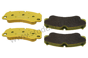 PAGID YELLOW FRONT PLATE POUR FREINS EN CERAMIQUE / YELLOW / YELLOW / FRONT (99A001056638)