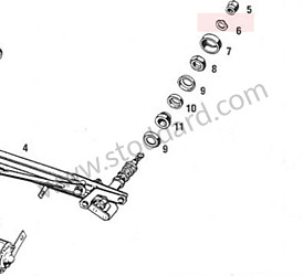 8mm X 12mm Yellow Zinc Wiper Assembly Spring Washer 911 964 993 1965-1998  (803955437)