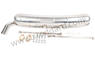 SCART Muffler, Two In, One Out, Sport Sound for 911 1965-1973 (or later with early-style exchangers)  (SCA911A32)