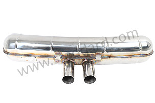 Scart Muffler, One in,  Two Center Out, with Valance.  (SCA9113232CRIVA)