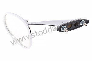 Aero Mirror, Flat Glass For Left Side, Includes Base Gasket. 356, 356A, 356B T5  (NLA73100200)