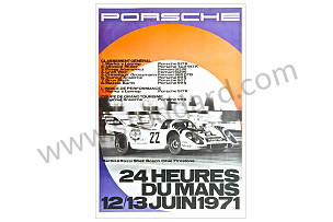 LE MANS 24 HOUR RACE POSTER 1971 70 X 50 CENTIMETRE (99A000106598)