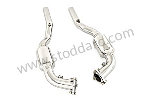 PAIR OF STAINLESS STEEL SPORTS CATALYTIC CONVERTERS 100 CELLS FOR 996 100 CELLS (99A000106702)