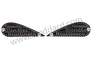 PAIR OF WENDLER BODYWORK BADGES POUR REPLICA / BLACK / BLACK (99A001067370)