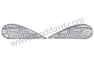 PAIR OF WENDLER BODYWORK BADGES POUR REPLICA / SILVER / SILVER (99A001067372)