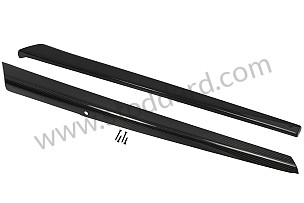 PAIR OF CARBON FIBER UPPER DOOR TRIMS (MANUAL MIRRORS) CARBON (99A001068573)