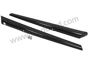 PAIR OF CARBON FIBER UPPER DOOR TRIMS (ELECTRIC MIRRORS) CARBON (99A001068574)